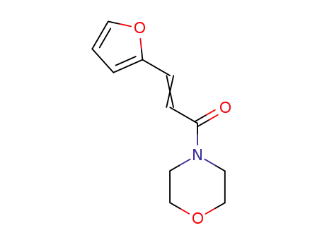 Molecular Structure of 26163-74-6 ((E)-3-(2-furyl)-1-morpholin-4-yl-prop-2-en-1-one)