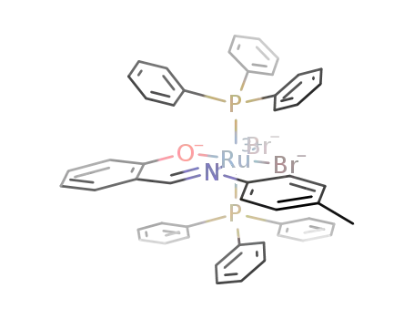 [RuBr<sub>2</sub>(PPh<sub>3</sub>)2(sal-p-toluidine)]