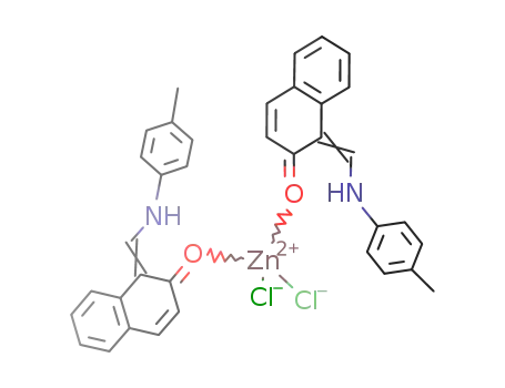 dichloro-bis(N-p-tolyl-2-oxo-1-naphthylideneamine-O)zinc(II)