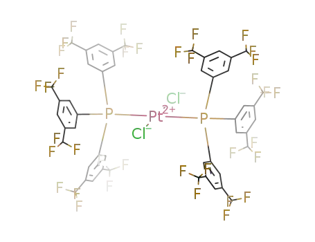 trans-dichlorobis[tris[3,5-bis(trifluoromethyl)phenyl]phosphane]platinum(II)
