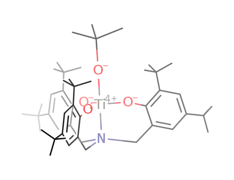 Molecular Structure of 851636-66-3 (tris(2-oxy-3,5-di-tert-butylbenzyl)amino titanium(IV) tert-butoxide)