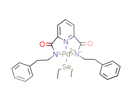 Molecular Structure of 876289-15-5 ([N,N'-bis(2-phenylethyl)-2,6-pyridinedicarboxamidato](diethylselenide)palladium(II))