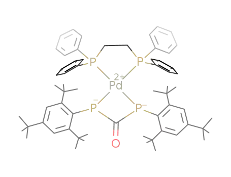 Pd(((C<sub>6</sub>H<sub>5</sub>)2PCH<sub>2</sub>)2)(((CH<sub>3</sub>)3C)3C<sub>6</sub>H<sub>2</sub>PC(O)PC<sub>6</sub>H<sub>2</sub>(C(CH<sub>3</sub>)3)3)