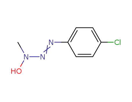 Molecular Structure of 5756-73-0 ((1E)-1-(4-chlorophenyl)-3-hydroxy-3-methyltriaz-1-ene)
