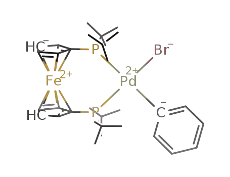 Pd(1,1'-bis(di-tert-butylphosphino)ferrocene)(Br)(C<sub>6</sub>H<sub>5</sub>)