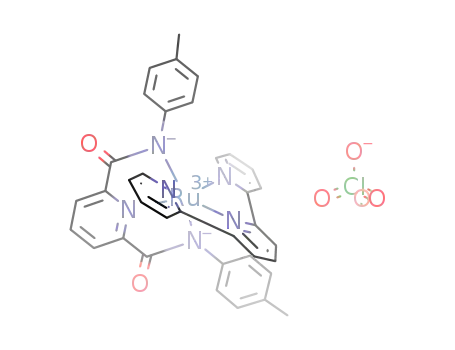 Molecular Structure of 1007838-95-0 ([Ru(2,6-(4-CH<sub>3</sub>C<sub>6</sub>H<sub>4</sub>NCO)2C<sub>5</sub>H<sub>3</sub>N)(2,2',2''-terpyridine)]ClO<sub>4</sub>)