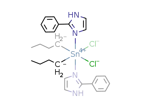 Molecular Structure of 220335-28-4 (dichlorodibutylbis(2-phenylimidazole)tin(IV))