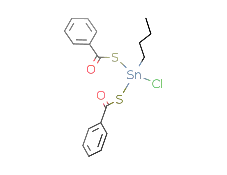 Molecular Structure of 869111-74-0 ((butyl)Sn(Cl)(thiobenzoate)2)