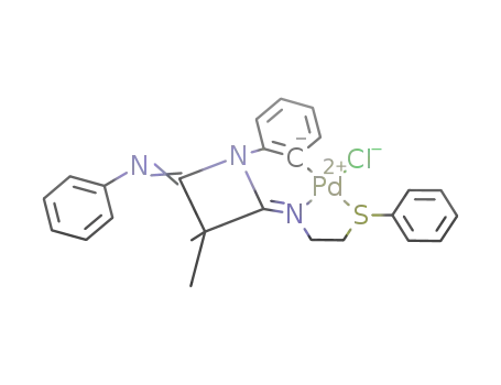 [PdCl(PhN=C(CMe2)(N-η1-C6H4)C=N(CH2)2SPh)]