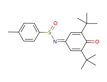 Molecular Structure of 1104591-39-0 (N-[(4-methylphenyl)sulfinyl]-2,6-di-tert-butyl-1,4-benzoquinone imine)