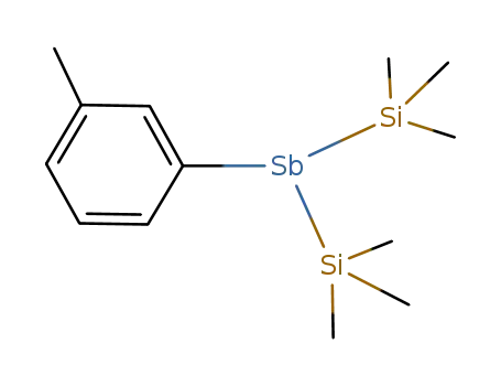 Molecular Structure of 166989-25-9 (m-tolylbis(trimethylsilyl)antimony)