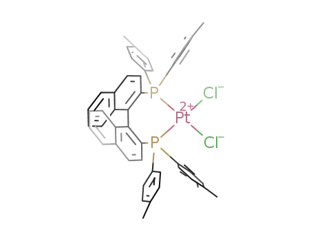 Molecular Structure of 204653-23-6 (dichloroplatinum(II)((R)-p-tolyl-BINAP)