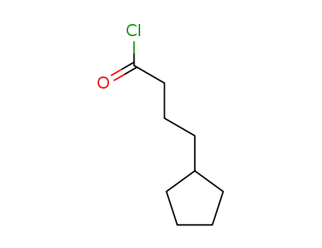 Molecular Structure of 173901-17-2 (cyclopentylbutanoyl chloride)