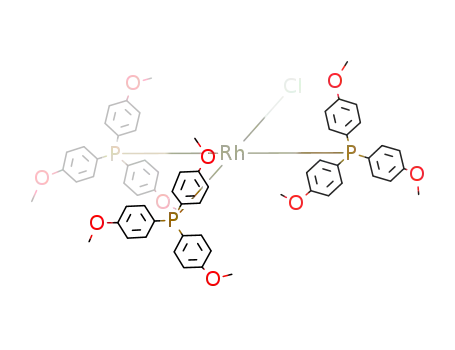 Molecular Structure of 21481-17-4 (chlorotris(trianisylphosphine)rhodium)