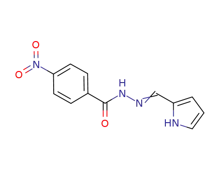 Molecular Structure of 181209-10-9 (4-nitro-N'-(1H-pyrrol-2-ylmethylene)benzohydrazide)
