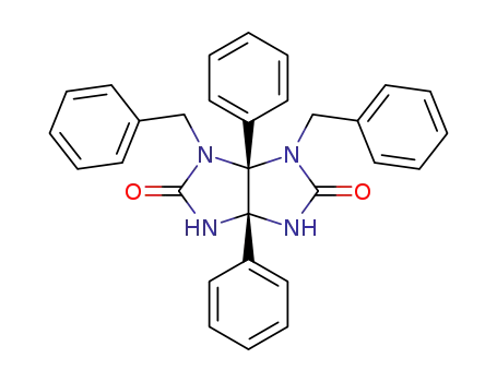 Molecular Structure of 501083-52-9 (Imidazo[4,5-d]imidazole-2,5(1H,3H)-dione,
tetrahydro-3a,6a-diphenyl-1,6-bis(phenylmethyl)-, cis-)