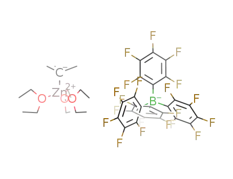 Molecular Structure of 363596-49-0 ([ButZn(OEt<sub>2</sub>)3][B(C<sub>6</sub>F<sub>5</sub>)4])