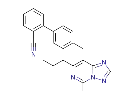 7-n-propyl-5-methyl-8-[(2'-cyano-4-biphenylyl)methyl]-1,2,4-triazolo[1,5-c]pyrimidine