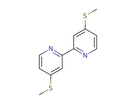 Molecular Structure of 101028-38-0 (4,4'-DI(METHYLTHIO)-2,2'-BIPYRIDINE)