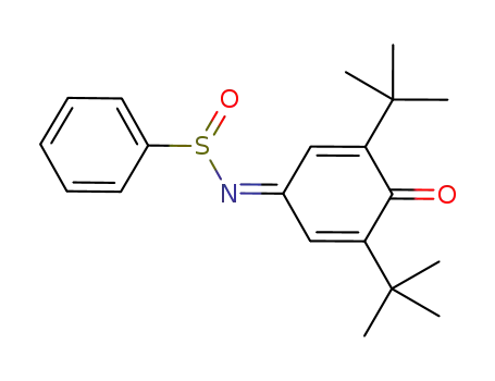 Molecular Structure of 1104591-41-4 (N-(phenylsulfinyl)-2,6-di-tert-butyl-1,4-benzoquinone imine)