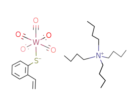 [NBu<sub>4</sub>][(CO)5W(2-vinylthiophenolate)]