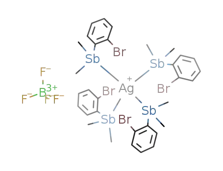 [Ag(SbMe<sub>2</sub>(o-C<sub>6</sub>H<sub>4</sub>Br))4]BF<sub>4</sub>