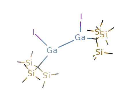 Molecular Structure of 591252-79-8 (1,2-bis[tris(trimethylsilyl)methyl]-1,2-diiododigallane)