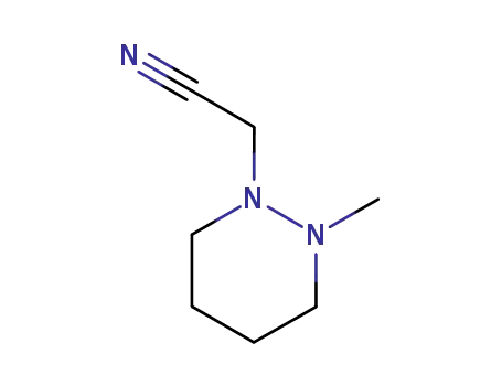 Molecular Structure of 159583-33-2 (1(2H)-Pyridazineacetonitrile,tetrahydro-2-methyl-(9CI))