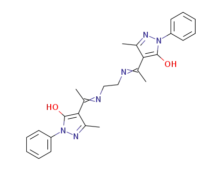 1H-Pyrazol-5-ol,
4,4'-[1,2-ethanediylbis(nitriloethylidyne)]bis[3-methyl-1-phenyl-