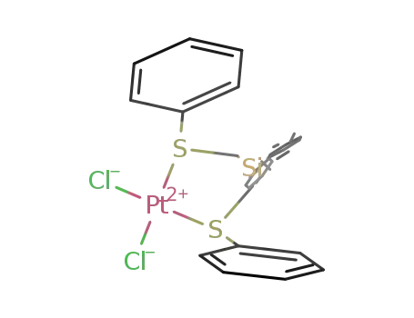 PtCl<sub>2</sub>(C<sub>6</sub>H<sub>5</sub>SCH<sub>2</sub>)2Si(C<sub>6</sub>H<sub>5</sub>)2
