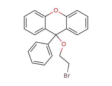 Molecular Structure of 1026676-77-6 (9-(2-Bromo-ethoxy)-9-phenyl-9H-xanthene)