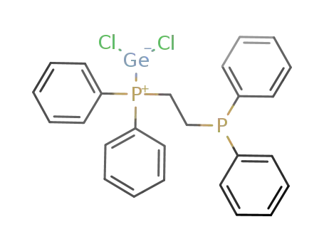 Molecular Structure of 77495-41-1 (1,2-Ethandiylbis(diphenylphosphan)-dichlorgermylen)