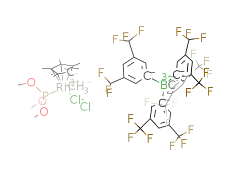[Cp(*)Rh(Me)(P(OMe)3)ClCH<sub>2</sub>Cl]BAr'4