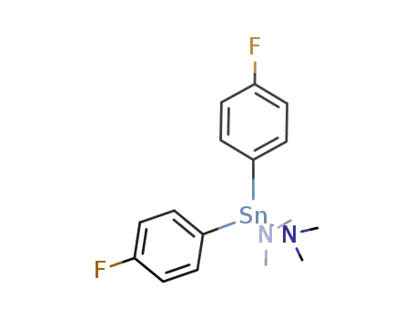 Molecular Structure of 952516-10-8 ((p-FC<sub>6</sub>H<sub>4</sub>)2Sn(NMe<sub>2</sub>)2)