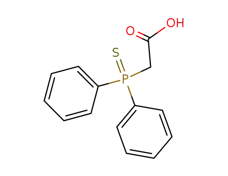 Molecular Structure of 1706-99-6 (Acetic acid, (diphenylphosphinothioyl)-)
