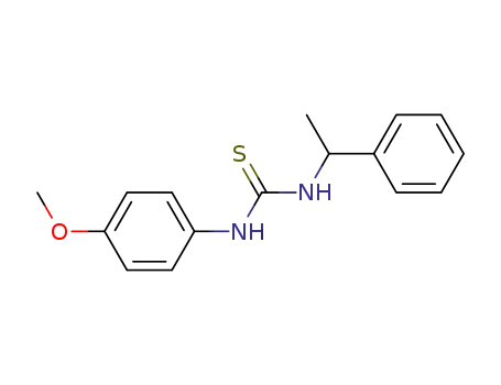 Molecular Structure of 29876-60-6 (<i>N</i>-(4-methoxy-phenyl)-<i>N</i>'-(1-phenyl-ethyl)-thiourea)