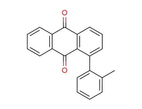 Molecular Structure of 20600-72-0 (1-(2-Methylphenyl)-9,10-anthracenedione)