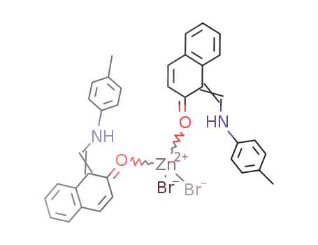 dibromo-bis(N-p-tolyl-2-oxo-1-naphthylideneamine-O)zinc(II)