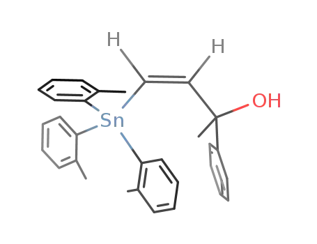 Benzenemethanol,
a-methyl-a-[(1Z)-2-[tris(2-methylphenyl)stannyl]ethenyl]-