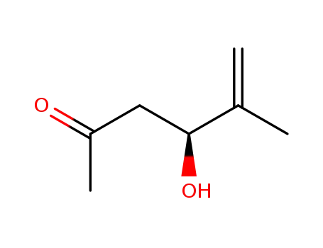 Molecular Structure of 142896-45-5 (5-Hexen-2-one, 4-hydroxy-5-methyl-, (S)- (9CI))