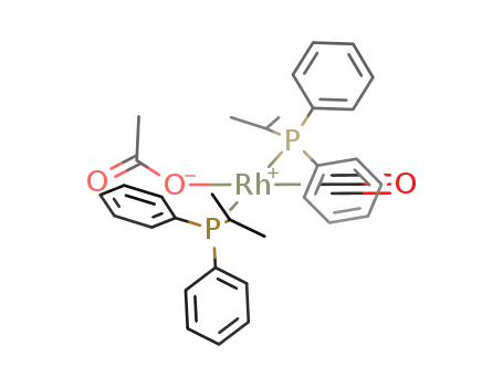 trans-[(κ(1)-O2CCH3)Rh(CO)(PPh2(Pr-i))2]