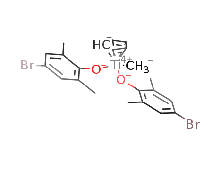 [(C<sub>5</sub>H<sub>5</sub>)Ti(OC<sub>6</sub>H<sub>2</sub>Me<sub>2</sub>-2,6-Br-4)2Me]