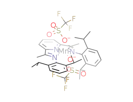 (2,6-bis[1-(2,6-diisopropylphenylimino)ethyl]pyridine)bis(triflato)manganese(II)