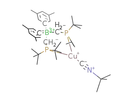 [[3,5-Me<sub>2</sub>Ph<sub>2</sub>B(CH<sub>2</sub>P(t)Bu<sub>2</sub>)2Cu(CN(t)Bu)]