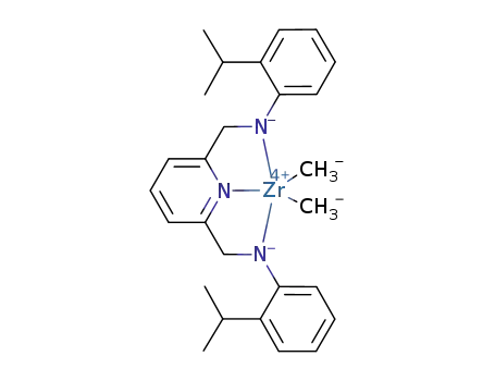 Zr(CH<sub>3</sub>)2(C<sub>5</sub>H<sub>3</sub>N(CH<sub>2</sub>NC<sub>6</sub>H<sub>4</sub>CH(CH<sub>3</sub>)2)2)