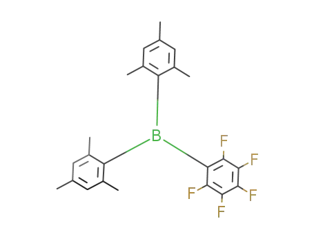 (mesityl)2B(C<sub>6</sub>F<sub>5</sub>)