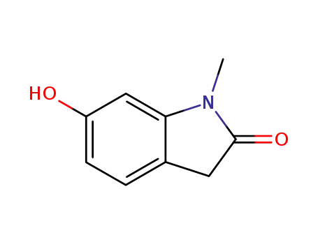 Molecular Structure of 13383-73-8 (6-HYDROXY-1-METHYLINDOLIN-2-ONE)