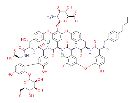 Molecular Structure of 864447-33-6 (C<sub>82</sub>H<sub>80</sub>Cl<sub>2</sub>N<sub>8</sub>O<sub>28</sub>)