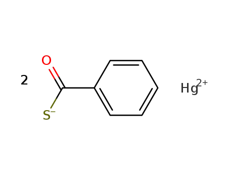 Molecular Structure of 16162-53-1 (Benzenecarbothioic acid, mercury(2+) salt)
