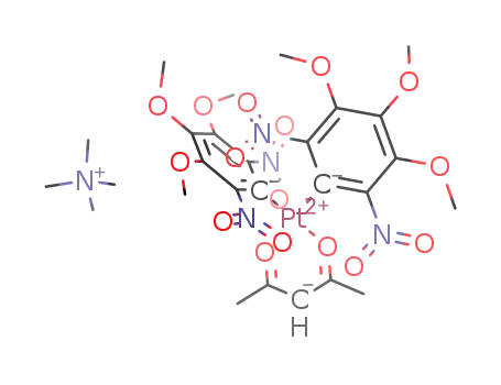 cis-[Me4N][Pt(C6(NO2)2-2,6-(OMe)3-3,4,5-κ1-C)2(acac-κ2-O,O)]